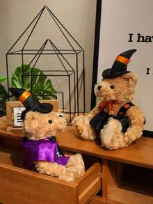 1 szt. Romantyczna pluszowa lalka w kształcie róży z motywem walentynek, lalka do dekoracji domu na święta, prezent na urodziny matki z różą, prezent na ukończenie studiów doktoranckich, pluszowy miś na Halloween