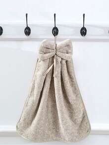 1 件简约纯色蝴蝶结手巾，超柔软吸水个性化毛巾，浴室装饰，浴室配件，多用途多功能毛巾 - 彩色 - 查看 11