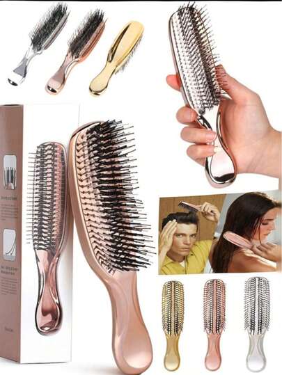 OBOVAY Massage Comb, Professionally Crafted, Suitable For Wet & Dry Use, Scalp Cleansing, Premium Hair Styling Tool For Salon, Home, Outdoor Use, Great Christmas Gift. Assorted Styles And Colors Shipped Randomly.