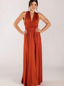 Simple Backless Textured Knot Wedding - 赤土陶 - 查看 10