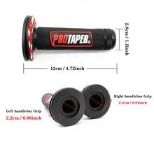 1 对摩托车车把凝胶握把多色橡胶装饰刹车手柄 7/8 英寸手柄套适用于 Dirt Pit Bike Pro Taper CRF EXC YZF 越野摩托车通用左车把套尺寸为 22 毫米，右车把套尺寸为 24 毫米 - 均碼 - 查看 2