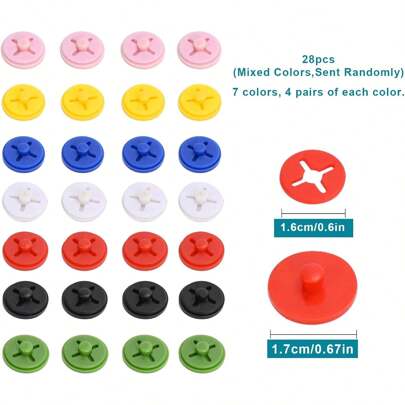 28pcs Running Bib Clips,Race Bib Clips, Race Number Buckle Fixing System,Race Bib Holder For Marathon, Track And Field Event(Mixed Colors)