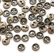 100Pcs 4 Colors Mini Metal Buttons 3mm(1/8inch) 2 Hole Round Metal Round Buttons DIY For Doll Clothes Bag Deoration Sewing Craft - Multicolor - View 13