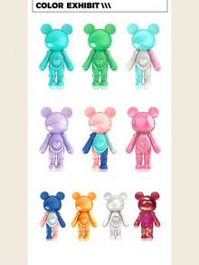 NCosmos熊糖系列（配手提包）33.5cm橙色生日礼物精美礼品 - 橘色 - 查看 4