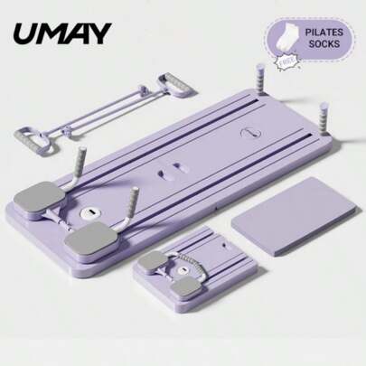 UMAY Tavola Pilates multifunzionale, attrezzatura Pilates, macchina portatile per Pilates Reform per la casa, attrezzatura per l'allenamento per donne