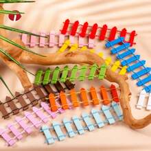 1 Peça Mini Cerca de Madeira, Cerca Miniatura de Jardim de Fadas, Acessórios de Decoração de Paisagem em Miniatura, Decoração de Sala de Estar Familiar 10cm*3cm, Presentes de Feriado, Cerca de Madeira Miniatura Encantadora de Jardim de Fadas - Acessórios de Paisagem em Miniatura Lúdicos, Perfeito para Decoração de Casa e Jardim, Perfeito para Decoração de Festa de Casamento, Decoração de Sala de Estar e Quarto Familiar, Decoração de Vaso, Acessórios de Fotografia DIY