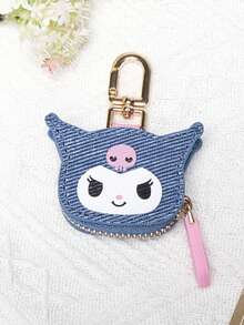 Sanrio 可爱卡通 Hello Kitty 钥匙扣，优质 PU 皮革包袋饰品，3D 蝴蝶结，适合女士的可爱礼物，生日圣诞派对礼物，适用于钱包、配件收纳车内配件 Goth Y2k