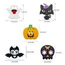1 件装硅胶婴儿牙胶，万圣节元素鬼南瓜蝙蝠牙胶，万圣节礼物 - 彩色 - 查看 11