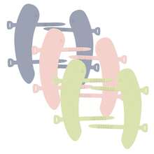 2pcs Portable Antibacterial Silicone Seat Cushion: Healthy Silicone Material, Easy To Clean And Reuse, Convenient To Carry And Install, Suitable For Travel, Hotel, And Public Places - Multicolor - View 6