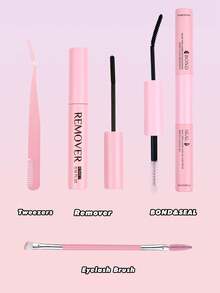 ICHICKISS 1400/280 Eyelash Extension Kit - 30D Curl, 8-16mm Mixed Length, Includes Glue, Tweezers, Brush - 0.07mm Fluffy Reusable Individual Lashes, Ultra-Thin Invisible Lash Band, Suitable For Party, Gift, Wedding And Holiday - màu đen - Xem 10
