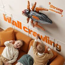 Remote Control Bionic Smart Electric Wall Climbing Chameleon/Cockroach Toy Car, Dual-Mode Realistic Crawling On Ground & Wall, 360° Rotation With Vacuum Suction, Funny Pranks & Climbing Toy, Interactive Playtime & Party Gift For Boys & Girls 3+ Years Old - Multicolor - View 7