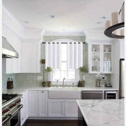 1pc/2pcs Blackout Short Kitchen Curtains, Suitable For Cabinet Sink Windows, Are Small Half-Curtains, And Also Applicable To RVs, Basements, Bathrooms And Sunrooms,Room Decor