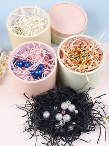 10 جرام / 50 جرام / 100 جرام من حشو الهدايا من ورق الرافيا المقطع لتعبئة وتغليف صناديق الهدايا لأعياد الميلاد والزفاف والكريسماس وحفلات الخطوبة والديكور والمستلزمات المكتبية - متعدد الألوان - مشاهدة 2