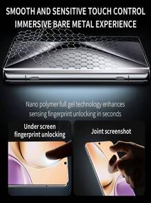 2Pcs HD Hydrogel Soft Film Compatible With Xiaomi/Redmi Series Explosion Proof And Scratch Resistant Mobile Screen Protector Film Easy Installation Protection Film Not Glass Waterproof Shockproof Anti-Fall Anti-Fall Anti-Fingerprint Full Cover Screen Protection Essentials, Applicable To Daily Shield, Office, Home Phone Screen Protector Phone Accessories