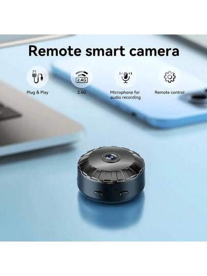 HD Mini WiFi Security Camera Night Vision Motion Alerts USB Rechargeable, Portable, Wide Angle, Easy App Setup view 8