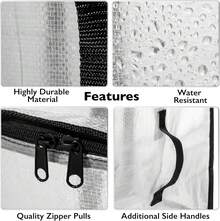 Oversized Moving Bags Or Storage Bag – Large Moving Boxes With Backpack Straps, Zippers & Handles – Heavy-Duty Packing Bags For Moving, College Dorm, Christmas Decorations, 6 Pack. - 6PCS - View 3