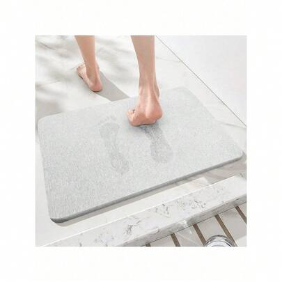 Diatomite Stone Bath Mat Absorbent Drying Bathstone Bathmat Rugs Non-Slip Mat