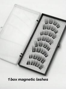 Waloshow 一盒两对CC卷翘磁性假睫毛套装，包含可重复使用的睫毛夹、两支眉刷，无需胶水，柔软蓬松的仿貂毛假睫毛，适合日常妆容，自然美妆工具，混合设计的3D浓密假睫毛条，打造迷人提拉眼妆，适合日常佩戴、工作、学习、旅行、派对等场合，是送给女性的绝佳礼物，也是一份贴心的圣诞礼物。 - 自然纖長款 - 查看 17