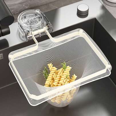 Sink Drain Strainer Basket For Food Waste, Suction Type Kitchen Food Catcher Filter
