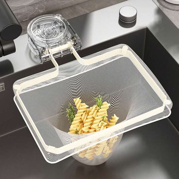 Sink Drain Strainer Basket For Food Waste, Suction Type Kitchen Food Catcher Filter