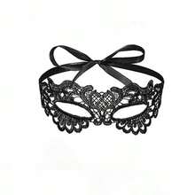 7pcs Black & White Witch Wig, Mask, Gloves, Cigarette Holder, Necklace Set, Halloween Funny Cosplay Costume Props, Euramerican Style, In Stock For Autumn/Winter