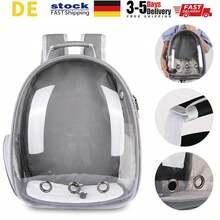 2er Set Katzen-Rucksack mit vorderem Sichtfenster – Tragbarer, atmungsaktiver Transportrucksack für Katzen | Praktische Reisetasche mit sicherer Kapsel-Form für sicheres und komfortables Unterwegs-Sein