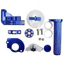 22 mm (7/8 po) Poignée d'accélérateur de moto, assemblage d'accélérateur à torsion rapide en alliage d'aluminium usiné, convient pour CRF CR YZ EXC SSR TTR DRZ DR RM CRF50 XR50 50 70 110 125 230 250 Moto tout-terrain - A - Voir 7