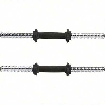 Shoze Dumbbell Bar Pair 48cm Universal Dumbbell Set Adjustable Barbell Lifting Steel Dumbell Bar For Strength Training Workout