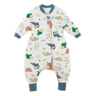 2,5 Tog leichte gesteppte Cartoon Baby Schlafsack mit Beinöffnung, bequem für Frühling & Herbst