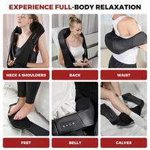 HanTai Neck Massager Back Massage With Heat,Shoulder Massager For Neck,Back,Shoulder,Foot And Leg Muscle Relax,Electric Deep Tissue 3D Kneading Massager,For Women Men Mom Dad - US A Type Plug(110-127V) - View 5