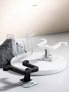 1pc/3pcs Bathroom Slippers Rack, Wall Mounted No Drilling Required, Toilet Door Hanging Drainage Shelf, Storage Organizer Rack, Wall Hook