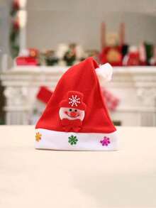 1pc New Fashion Christmas Decoration, High-End Christmas Plush Hat, Adult Christmas Hat For Party Costume