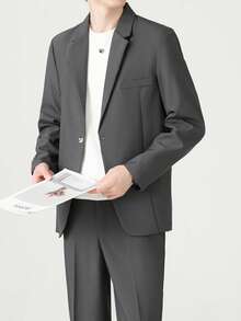 Men Suits - אפור כהה - ראה 5
