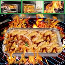 5 Heavy Duty Aluminum Foil Trays With Lids, 170 Oz Large Capacity, Reusable And Easy To Clean, For Oven, Baking, Grilling, Food Transport, Lid Design, Reusable Cookware, Aluminum Foil Trays, Roast Turkey, Grilled Steak, Lunch Box, Storage Box, Halloween Dinner Party, Christmas Dinner, Outdoor Barbecue Utensils, Cooking Display Utensils, Buffet Trays