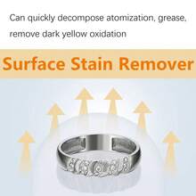 H4Cacle 1瓶装珠宝清洁剂，金属珠宝清洁液，手表戒指清洁液，用于除锈、防氧化和钻石护理——清洁、闪亮、抛光 - 491 - 查看 8