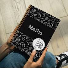 1Pc 5.5x8.3inch Smart Calculation Spiral Notebook Built-In Mathematical Grids Durable Hardcover With Engineering Formulas Scientific For STEM Students Financial Planning Office Accounting Professional Note-Taking Tools