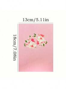 1 张心形樱花 3D 贺卡，适合感恩节、母亲节、生日、情人节、婚礼、周年纪念、圣诞节，包括 7 英寸 X 5 英寸信封学校用品、返校 - 粉色 - 查看 3