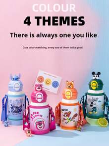 Disney 3D Character Insulated Cup For Children, Elementary School Straw Cup, Direct Drinking Character Double Drinking Insulated Cup, Kindergarten Water Cup, Elementary School Straw Cup, 530ML - Multicolor-530ml - View 8