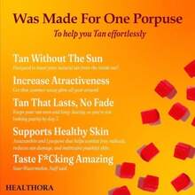 Abronikey Natural Tanning Gummies – Astaxanthin, Lycopene & Beta Carotene – Glow Support With Antioxidants – Vegan, Non-GMO – Sour Watermelon – 60 Count - Pack of 1 - 查看 6