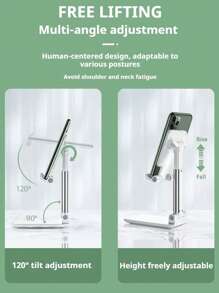 Gros- Support de téléphone de bureau, support ajustable et extensible pour tablette, support pliable multifonctionnel portable et pratique