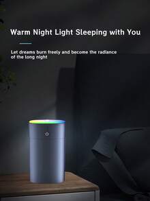 New Compact Colorful Mist Humidifier, USB Powered Quiet Operation, Integrated Aroma Diffuser, Suitable For Home Desktop And Car, Effectively Humidifies And Purifies Air, Compact And Portable Design