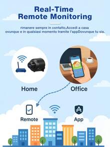 迷你 WiFi 摄像机，带夜视功能，高清 720P 无线摄像机，带运动检测，远程监控 - 黑色 - 查看 9