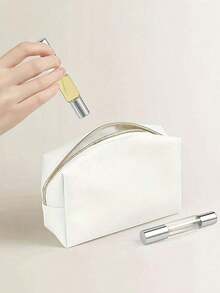 2pcs 0.34oz Dual-Purpose Perfume Spray Bottles With Rollerball - Made Of Clear Glass, Refillable, Portable And Practical, Ideal For Travel And Office, Includes Fragrance And Skincare Mist Bottles, Travel Accessories |   Portable Perfume Dispenser |   Refillable Spray Bottles - 1 - View 4