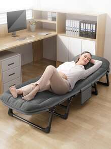 Outdoor Portable Large Folding Bed Suitable For Indoor, Outdoor And Camping - Grey - View 1