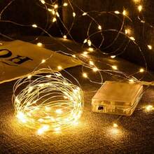 1 buah Lampu Hias Plastik 10/20/30/50/100/200 LED, Panjang 1/2/3/5/10/20M, Lampu Dekoratif Lucu yang Dapat Diperpanjang untuk Rumah - MultiWarna - View 3