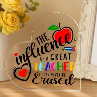 קישוטי שולחן מרכזיים העניקו השראה לחלל שלכם עם קישוט שולחן אקרילי מקסים זה בצורת לב, עיצוב משרדי מושלם לנשים. אידיאלי כמתנה למורה, משמש גם כקישוט מקסים לחדר שינה ולשולחן אוכל.