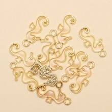 10/20/30pcs Fashion DIY Jewelry Accessories, Enamel Seahorse Pendant, Can Be Used For Earrings, Bracelets, Keychains