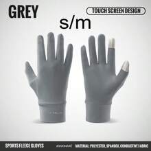 WRELS 1 Piece Windproof Warm Fleece Gloves, Touch Screen Full Finger Gloves - Ideal Gift For Winter Fishing, Cycling, Skiing, Outdoor Sports And Perfect New Year Gift, Motorcycle Accessories, Fishing Accessories, Bicycle Accessories