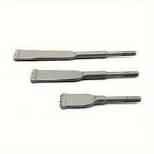 1 szt. Dłuto elektryczne z czterema zębami, krótkie, zintegrowane, dłuto i młotek, frez z węglika spiekanego do zaprawy, uchwyt SDS-Plus, narzędzie do usuwania spoin betonowych, cienki kształt tarczy, konstrukcja z sześcioma ostrzami, nadaje się do cięcia i szorstkowania muru, cegieł i kamieni