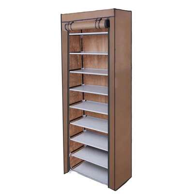 超大容量鞋子收纳盒，带防尘罩 - 易于组装，便携式收纳，可移动的鞋子收纳，适用于入口、收纳解决方案、家庭和宿舍组织等不同场合，非常适合进入家中